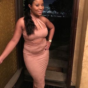 TRENDY Cut Out Midi Dress